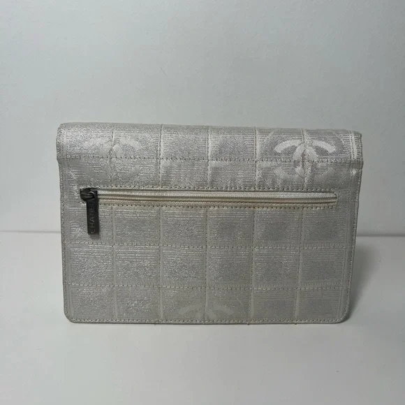 Chanel Travel Ligne Line Wallet On Chain WOC Crossbody Purse Bag